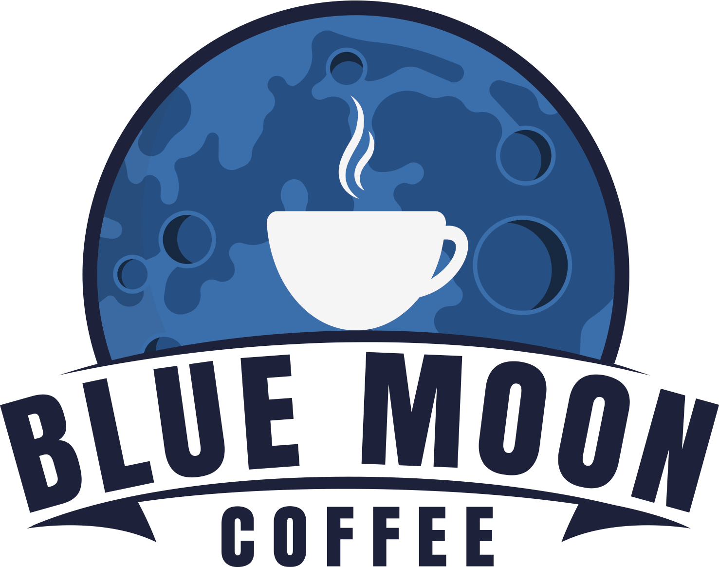 blue moon coffee logo